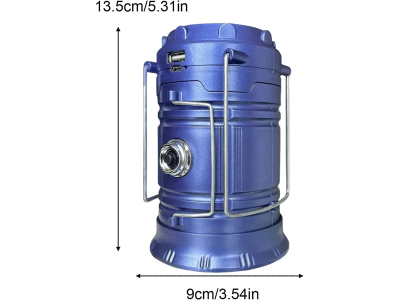  Lampe de camping, lampe solaire portable et pliable, 3 modes d'éclairage avec poignée pour activités en plein air  - Conforama B