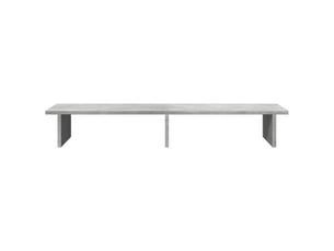 Support de moniteur table meuble bureau 100 x 27 x 15 cm bois d'ingénierie gris 02_0044842