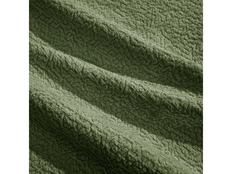  Canapé d'angle 3 places en tissu vert avec ottomane mobile et 2 coussins déco, confort moelleux au salon  - Conforama D