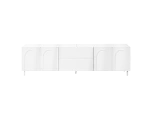 Meuble tv coloris blanc 180 cm <strong>PANGIVO</strong>  <strong>GL0945W</strong>