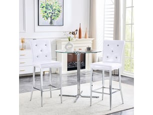 tabouret de bar  <strong>STILVORA</strong>  - blanc vendu Par paire