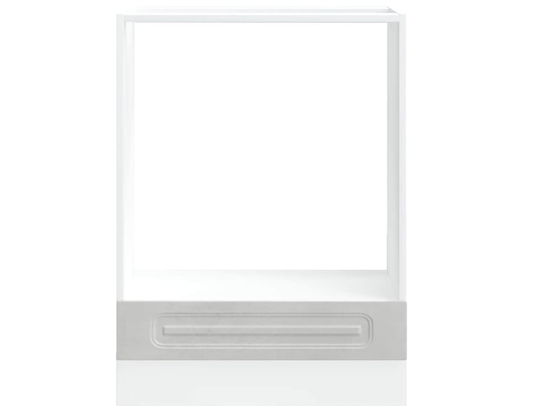 Armoire à four, armoire de cuisine kalmar gris béton bois d'ingénierie - Conforama D
