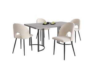 Ensemble table rectangulaire  4 chaise(s)  <strong>OKWISH</strong> <strong></strong> 