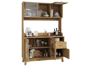 Buffet 5 porte(s)  1 tiroir(s)   - 120 cm coloris bois clair 