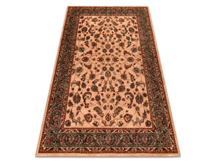 Tapis en laine kashqai 4328 100 fleurs, cadre bordeaux   vert 200x300 cm
