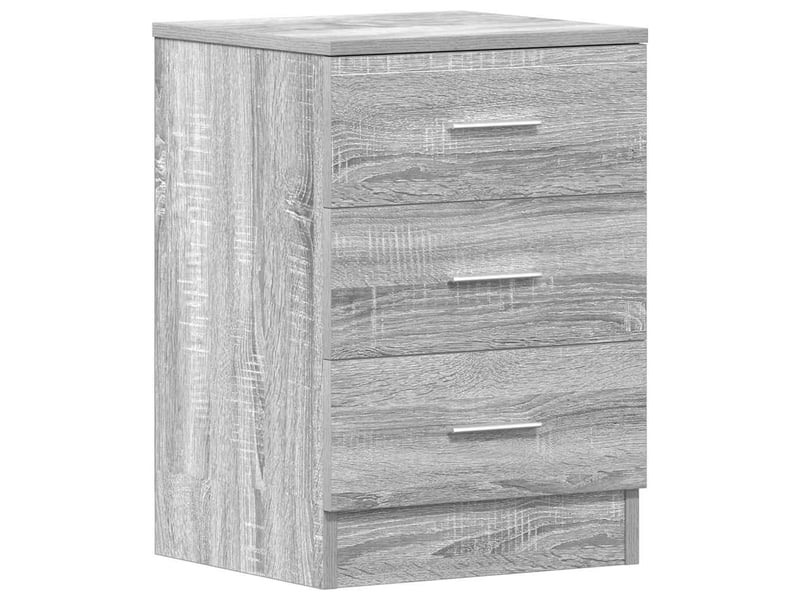  Vidaxl table chevet 2pcs sonoma gris bois meuble rangement 38x35x56cm chambre coucher  - Conforama D