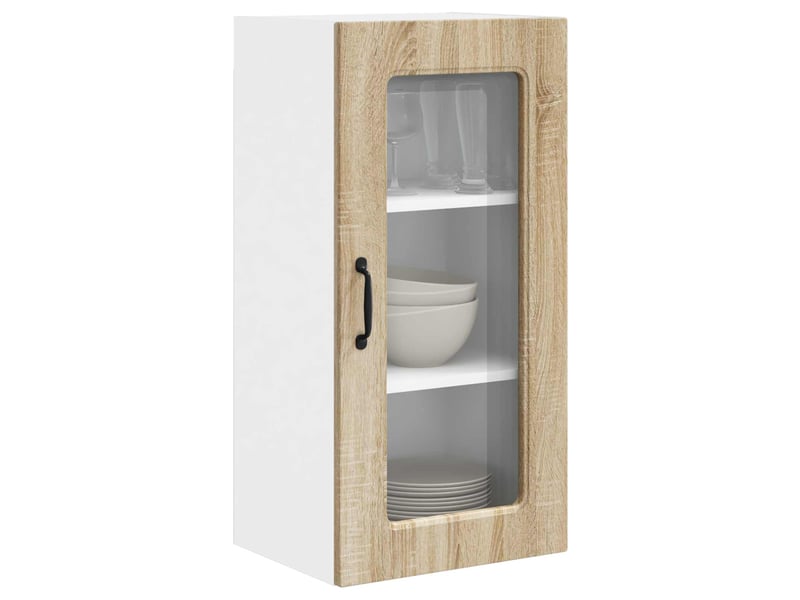 Meuble mural de cuisine | armoire de cuisine chêne sonoma 40x31x80cm shl8514 - Conforama C