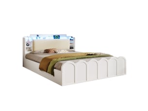 Lit 2 places 140x200 cm PHOEBE CAT   coloris blanc