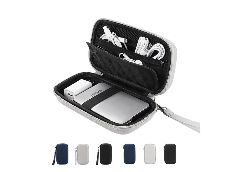  Étui pour disque dur 2,5 pouces – compatible ssd, hdd, câbles, cartes sd, clé usb et batterie externe  - Conforama C