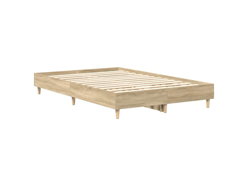  Lit double- lit adulte -  cadre de lit sans matelas chêne sonoma 140x190 cm  - Conforama C