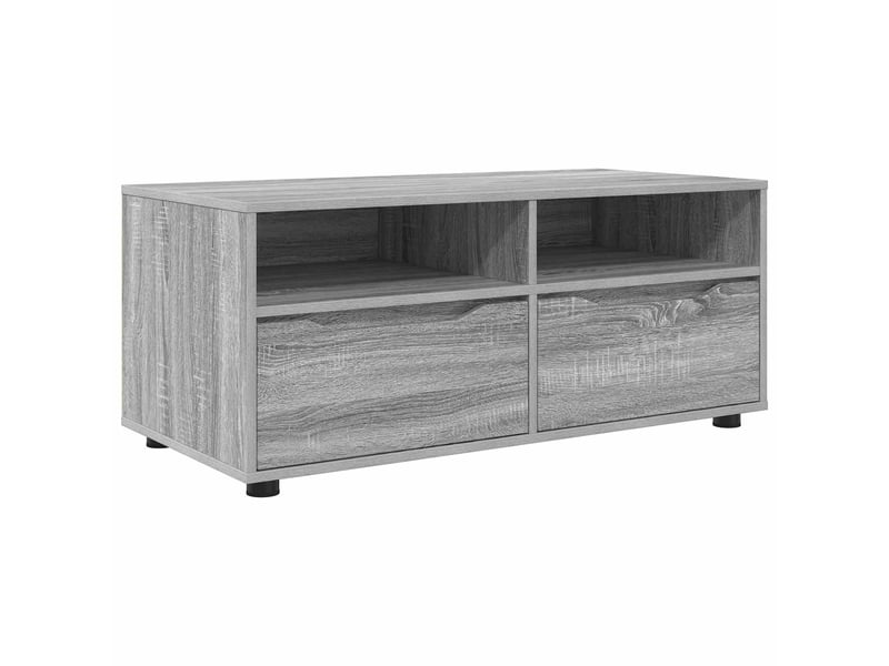  Meuble tv - banc tv - meuble de rangement 100 x 48 x 43 cm gris sonoma bois d'ingénierie  - Conforama A