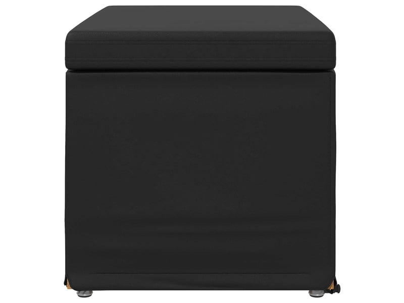  Tabouret bas, ottoman noir 61x41x40 cm  - Conforama E