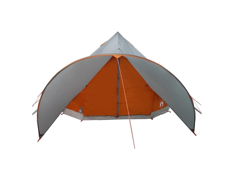  Tente de camping, tente teepee 5 personnes gris et orange shl76671  - Conforama E