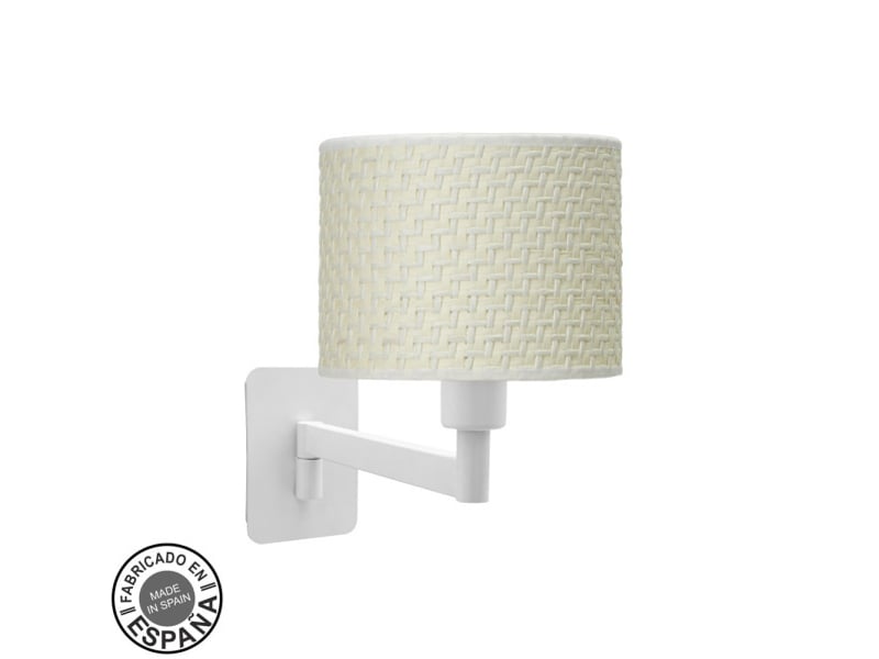  Applique murale fabrilamp moda blanc cañizo blanc 1 x e14 26x17x28 cm 212461051 - Conforama A