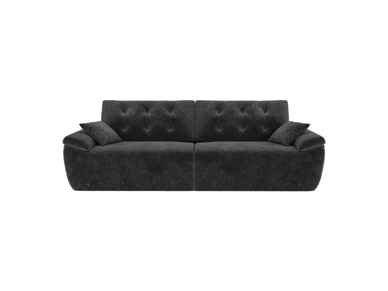  Canapé compressé modulable style nuage scandinave 275cm noir en chenille,mousse compressée haute densité,canapé doux pour salon 275x102x66CM - Conforama A