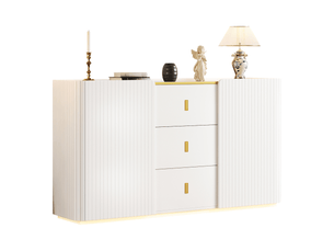 Buffet 2 porte(s)  3 tiroir(s) REDOM  - 150.5 cm coloris blanc 