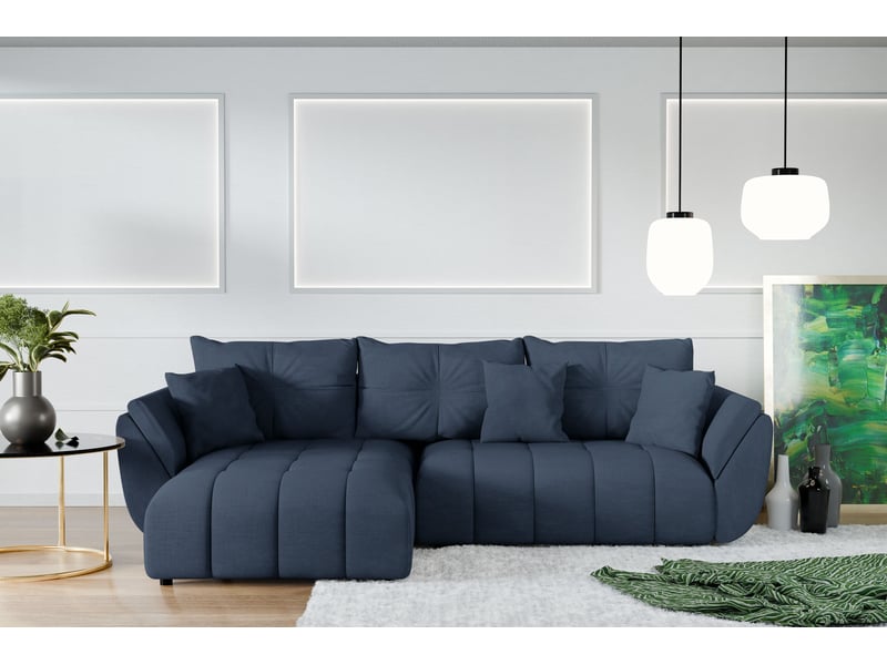 Canapé d angles convertible verciani canapé méridien bleu Verciani - Conforama C