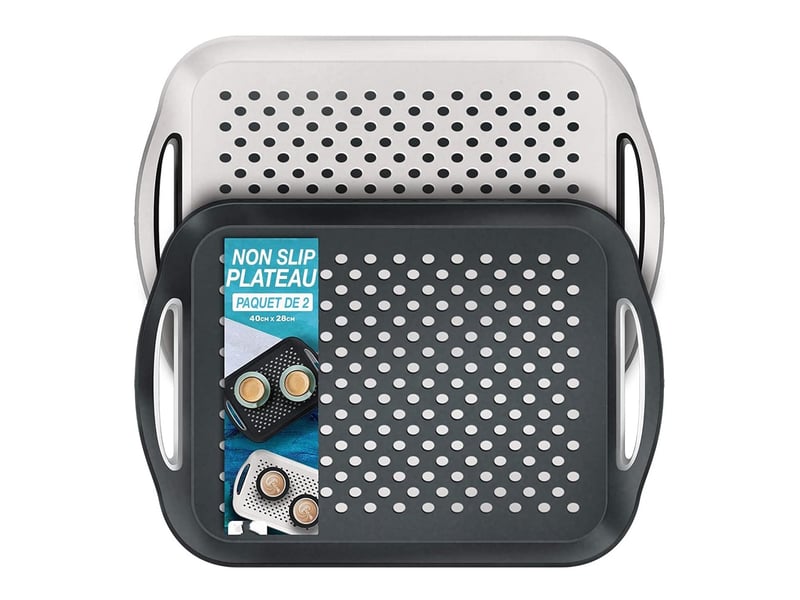  Plateau de service rectangulaire pour thé, repas tv, plateau cuisine  - Conforama A