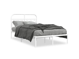 Lit 2 places 120x190cm coloris blanc