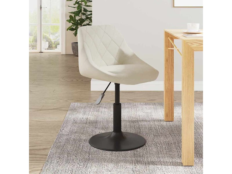  Tabouret de bar, chaise de bar crème velours shl68425  - Conforama B