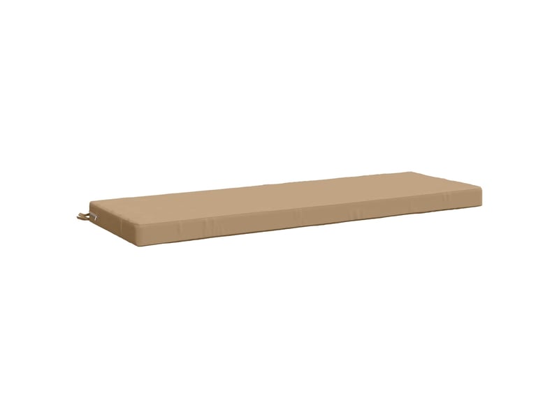 Lot de 2 coussins de banc, coussins d'assise soest 100 % polyester sable cf57434 - Conforama D