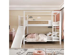 Lit superposé 90x200 cm <strong>RAYOFI</strong>  <strong></strong> coloris bicolore
