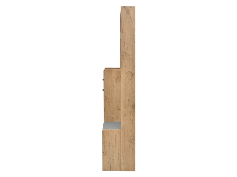  Portemanteau avec banc et rangement 108.5 x 180 cm en panneau de particules  - Conforama C