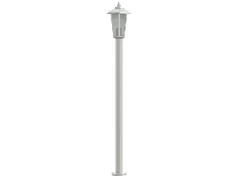  Lampadaires d'extérieur 3 pcs argenté 120 cm acier inoxydable argent 02_0042557  - Conforama E