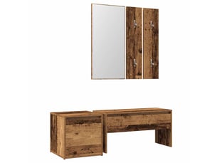Ensemble de meubles de couloir vieux bois bois d'ingénierie shl39931