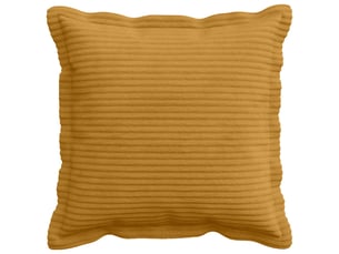 Lot de 12 housses de coussin houten jaune 50 x 50 cm velours côtelé cf49012
