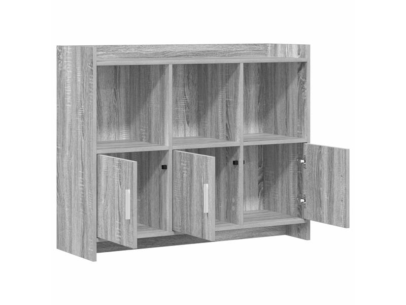 Buffet - bahut - meuble de rangement sonoma gris 98,5 x 33 x 80 cm bois d'ingénierie  - Conforama D