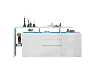 Meuble tv coloris blanc 160 cm