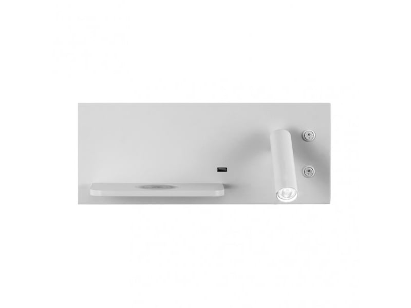  Applique murale led fabrilamp velazquez 2 w 4000 k blanc 14 x 35 x 14 cm 17136DE01 - Conforama A