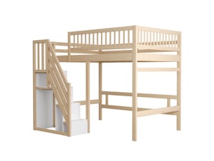 Lit mezzanine 140x200 cm MAISONORA   coloris naturel