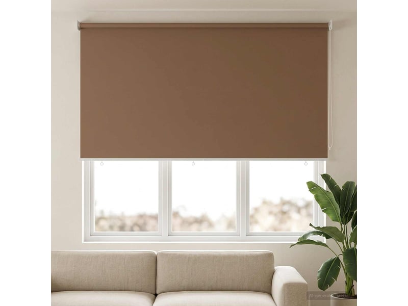  Store enrouleur, store roulant extérieur protection uv taupe polyester cf47533  - Conforama C
