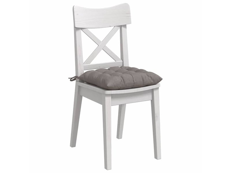  Lot de 4 coussins de siège, coussins décoratifs tissu taupe 40 x 40 x 6 cm cf60030  - Conforama C