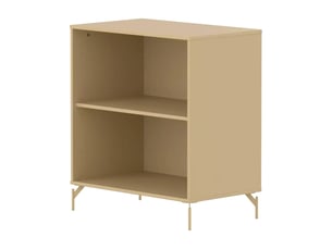 Flexa saga etagere basse avec tablette reglable beige sable oat pieds metalliques oat