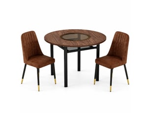 Ensemble table rond(e)  2 chaise(s)  <strong>STILVORA</strong> <strong></strong> 