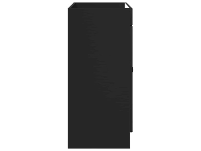  Armoire sous évier de salle de bain, meuble de rangement noir 78.5x37.5x81 cm shl9259  - Conforama E
