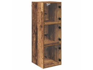 Meuble mural, meuble de rangement salon 35 x 37 x 102 cm bois d'ingénierie bois ancien