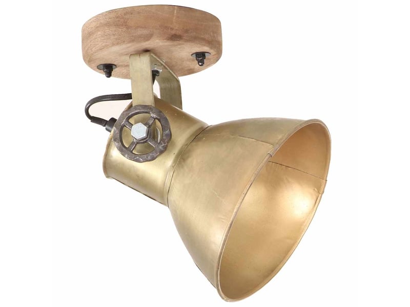  Lampe murale, applique murale industriellede plafond 2 pcs laiton 20x25 cm e27  - Conforama C