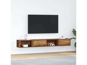 Meuble tv coloris marron 100 cm <strong></strong>  <strong></strong>