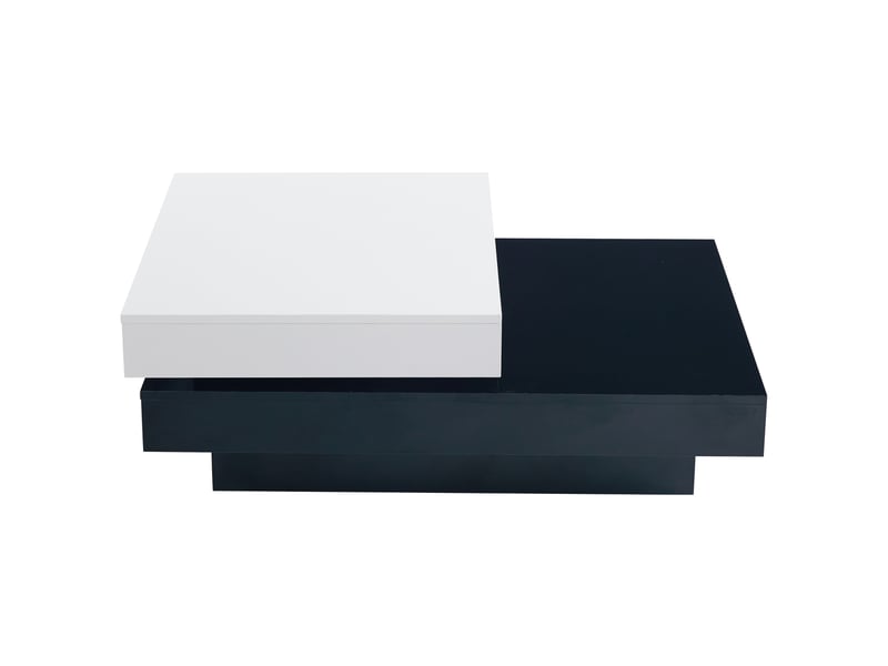  Table basse rectangulaire bicolore - 60x103 cm merax - Conforama A