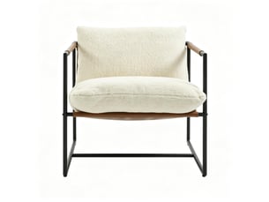 Fauteuil fixe VIVRYN Tissu beige