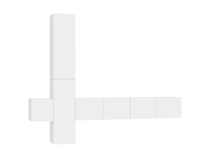 Meuble tv coloris blanc 80 cm <strong></strong>  <strong></strong>