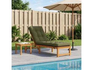Coussin de transat, coussin pour bain de soleil vianen 100 % polyester vert olive cf56372