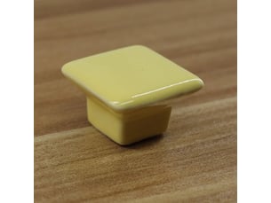 Poignées de porte d'armoire en céramique jaune zerniple pour la chambre d'enfants (8 unités)