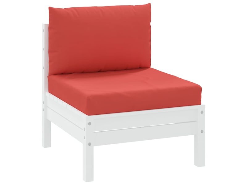  Lot de 2 coussins de palette, coussins de canapé rouge tissu oxford cf59618  - Conforama C