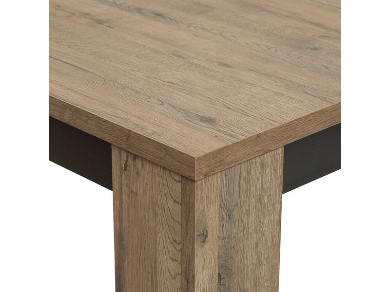  Table allongeable 180230cm aspect chêne miel et noir mat - sélène SÉLÈNE - Conforama E
