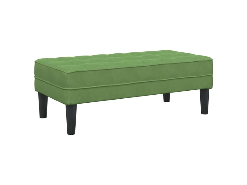  Banc chambre, banc de lit vert clair 113x57x39 cm velours  - Conforama A